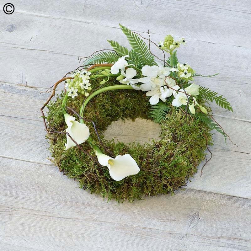 Eco friendly Calla Wreath