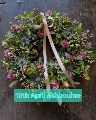 Spring wreath workshop Ashbourne