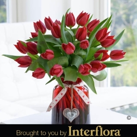 Valentines Tulip Vase